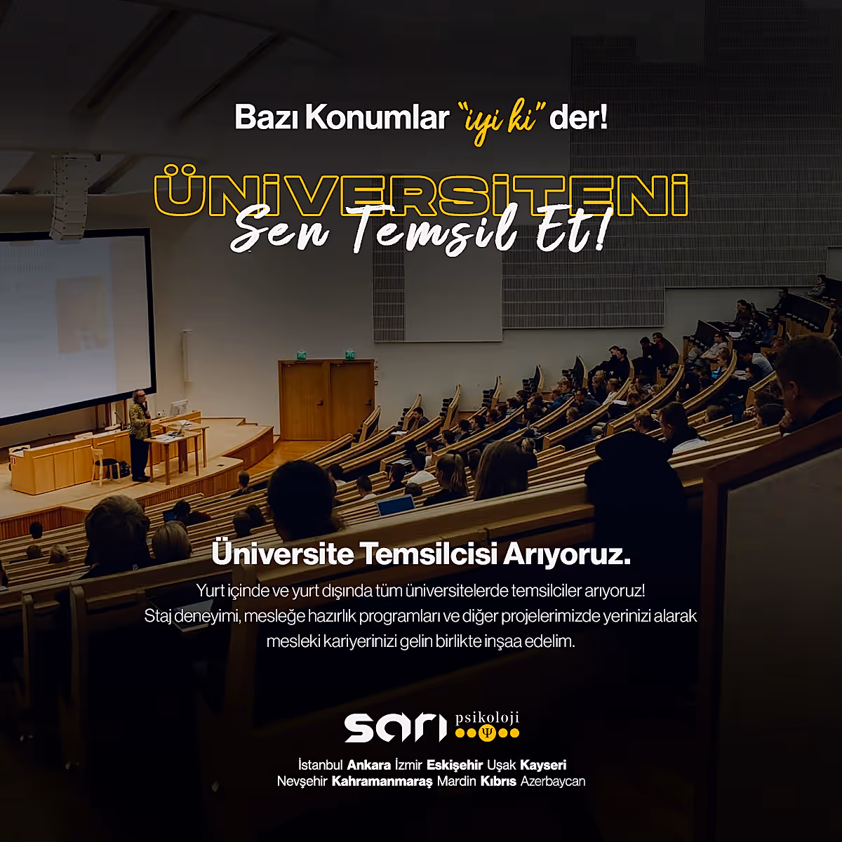 Üniversite Temsilcilerimizi Arıyoruz