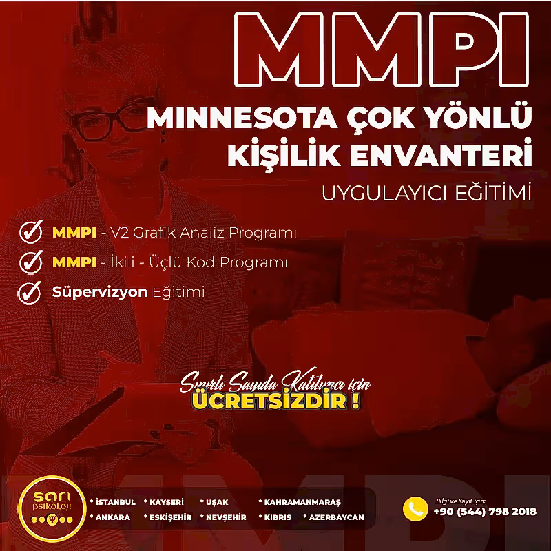 MMPI Eğitimi - Minnesota Çok Yönlü Kişilik Envanteri Uygulayıcı Eğitim Programı