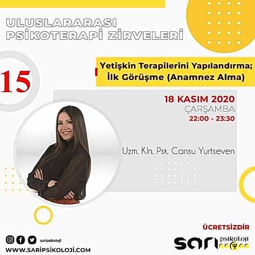 Yetişkin Danışmanlığılerini Yapılandırma İlk Görüşme (Anamnez Alma)