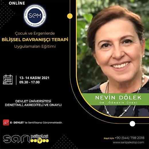 Çocuk ve Ergenlerde Bilişsel Davranışçı Terapi Uygulamaları | Nevin Dölek